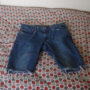 Levis 511 Denim Shorts Medium Blue